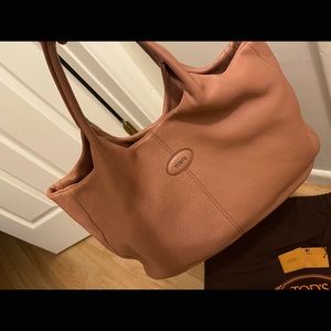 Tods AGJ Blush Media Tote Bag